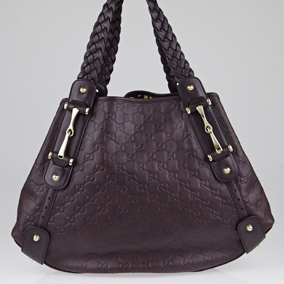 GUCCI GUCCISSIMA HORSEBIT PELHAM LEATHER HOBO BAG - Picture 2 of 6